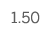 1.50 Carat Weight