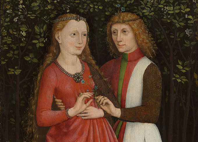 A bridal couple