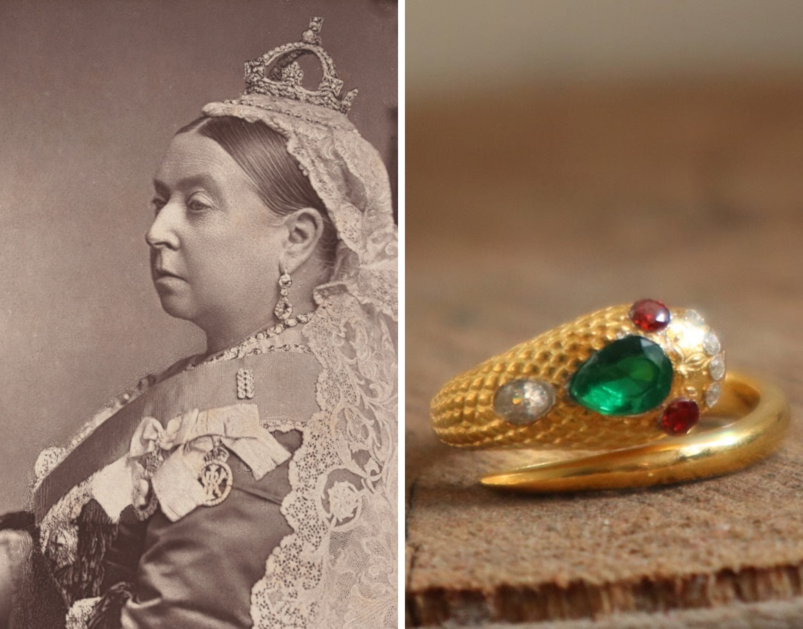 Queen Victoria and her engagement ring