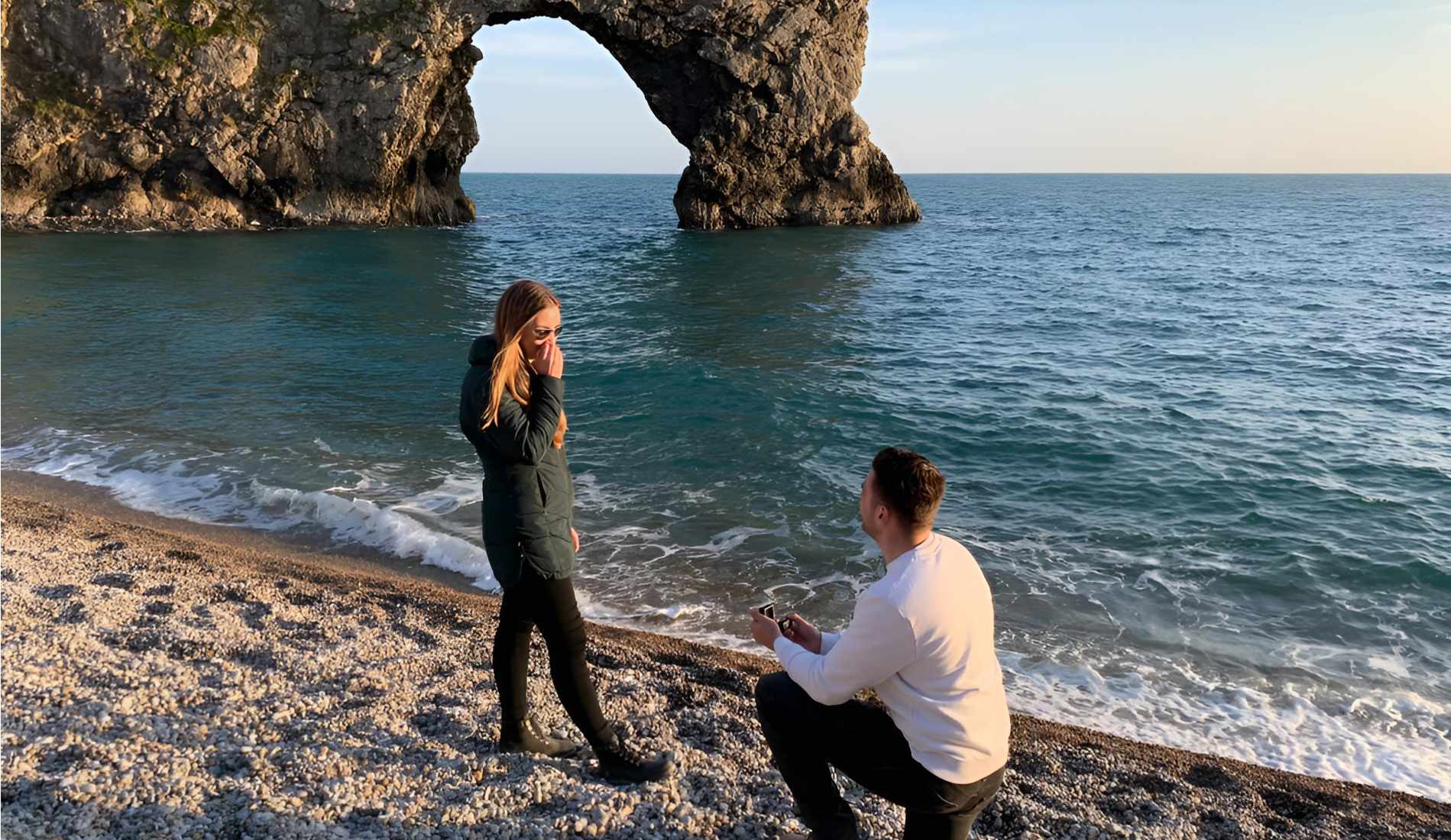 Proposal on a beach