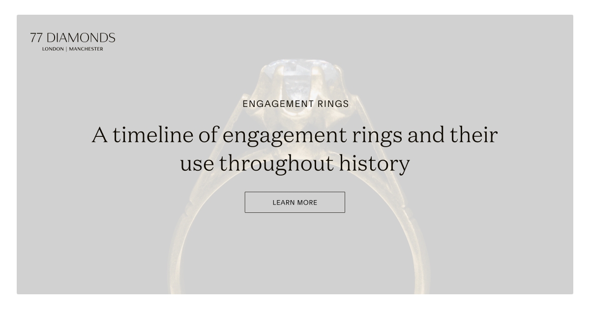 A Timeline of Engagement Rings Across History - 77 Diamonds