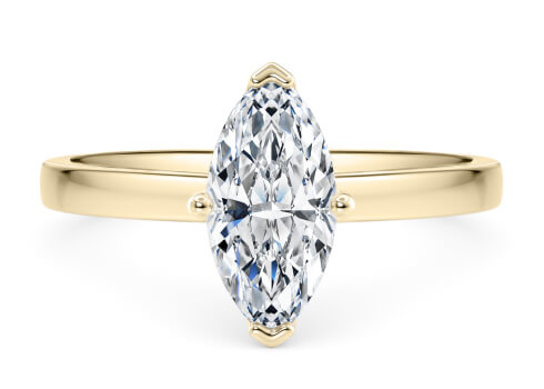 1477 Classic in Yellow Gold (9k) set with a Marquise cut diamond.
