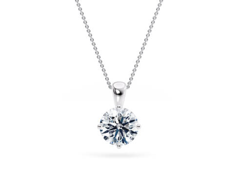 North Star in Weißgold set with a Brillant cut diamant.