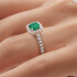 Cushion/Emerald