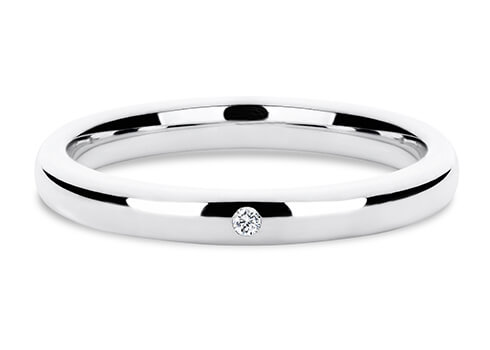 1 Stone in Белое золото (9k)