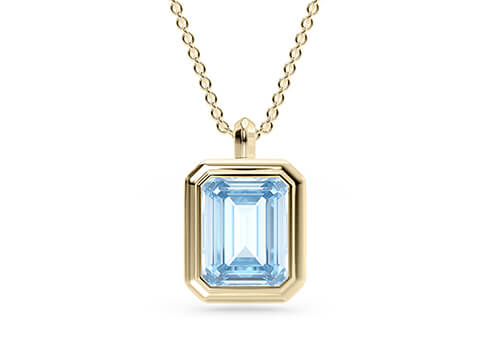 Cala Octagon Pendant in Yellow Gold.