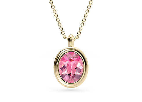 Cala Oval Pendant in Жълто злато (9k)