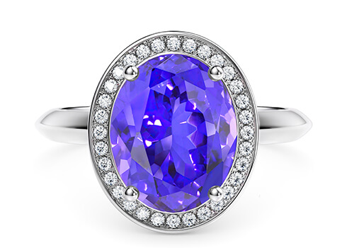 Kaleida Oval Ring in Weißgold (9k)