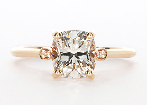 Primrose Engagement Ring in Oro Rosa.