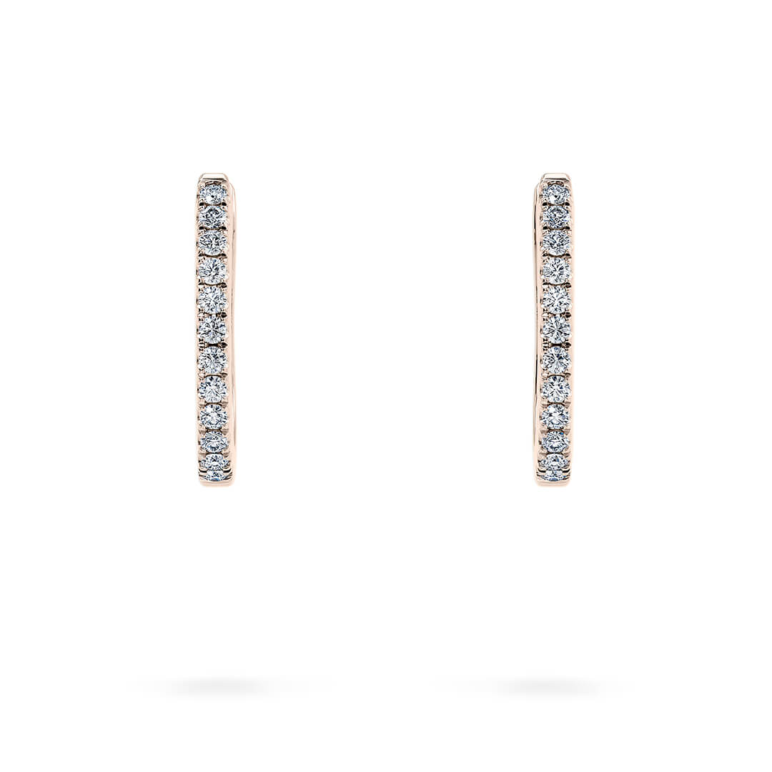 Tesora Round Drops in Rose Gold (18k)