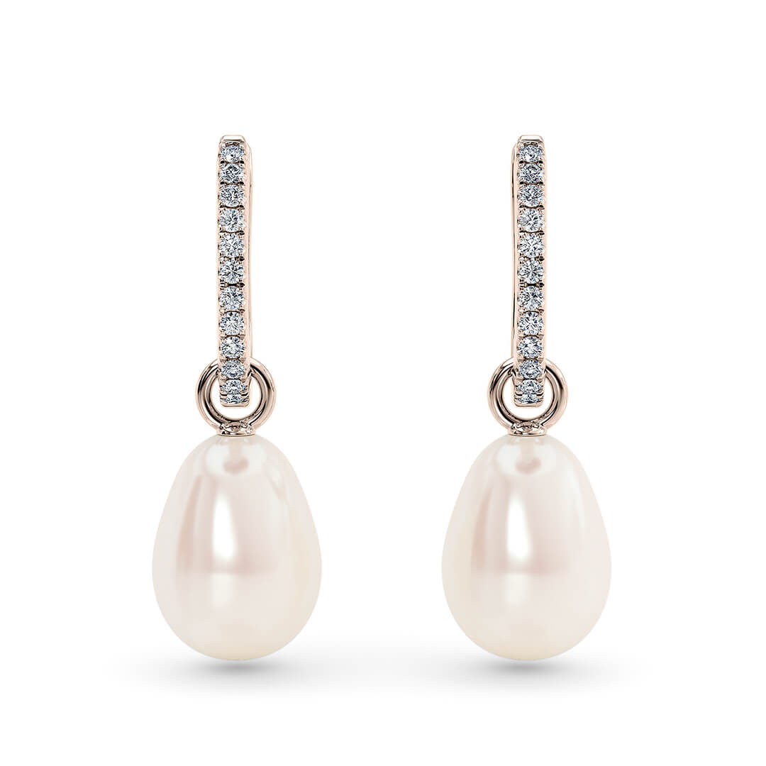 Tesora Oval Drops in Rose Gold (18k)