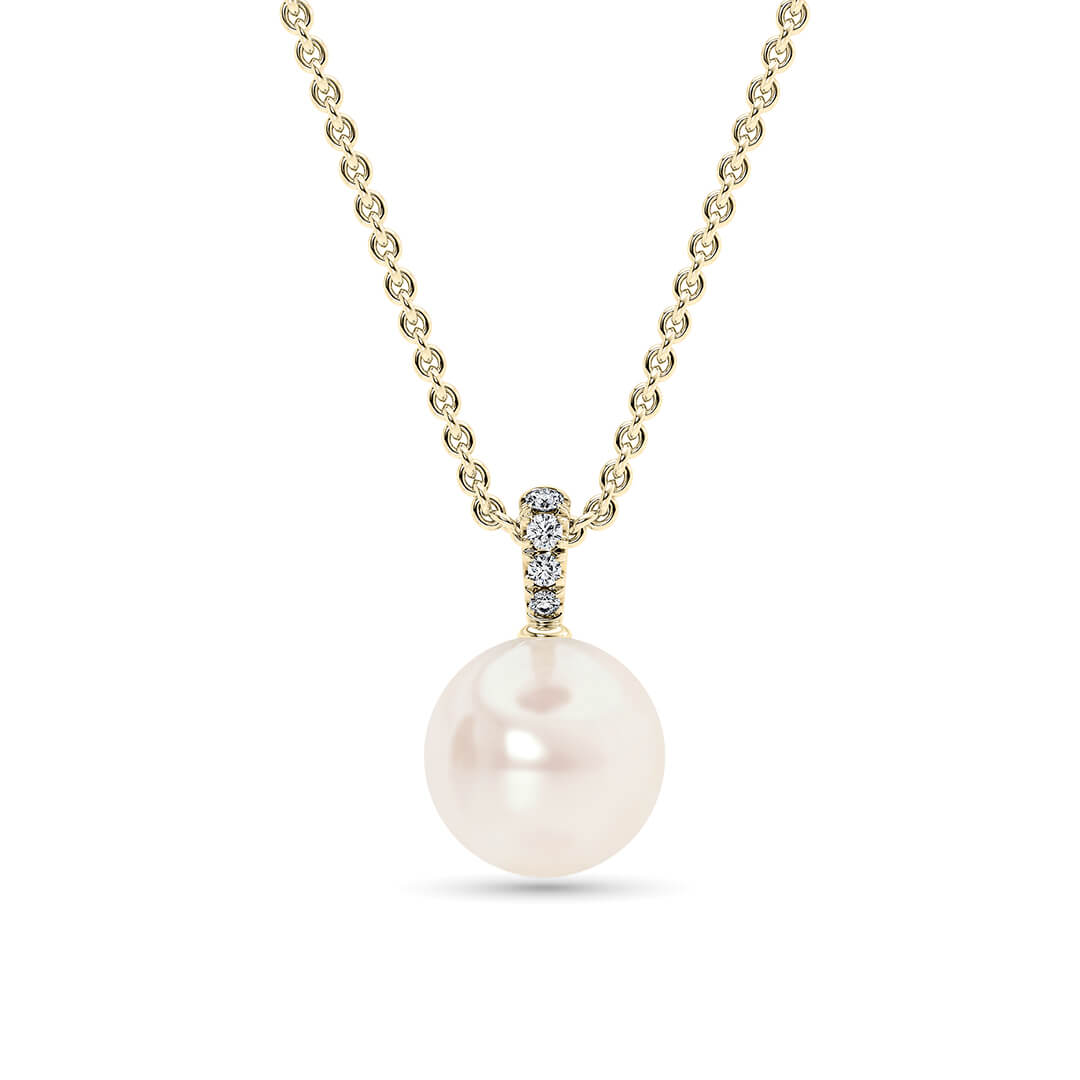 Tesora Round Necklace in Yellow Gold (18k)