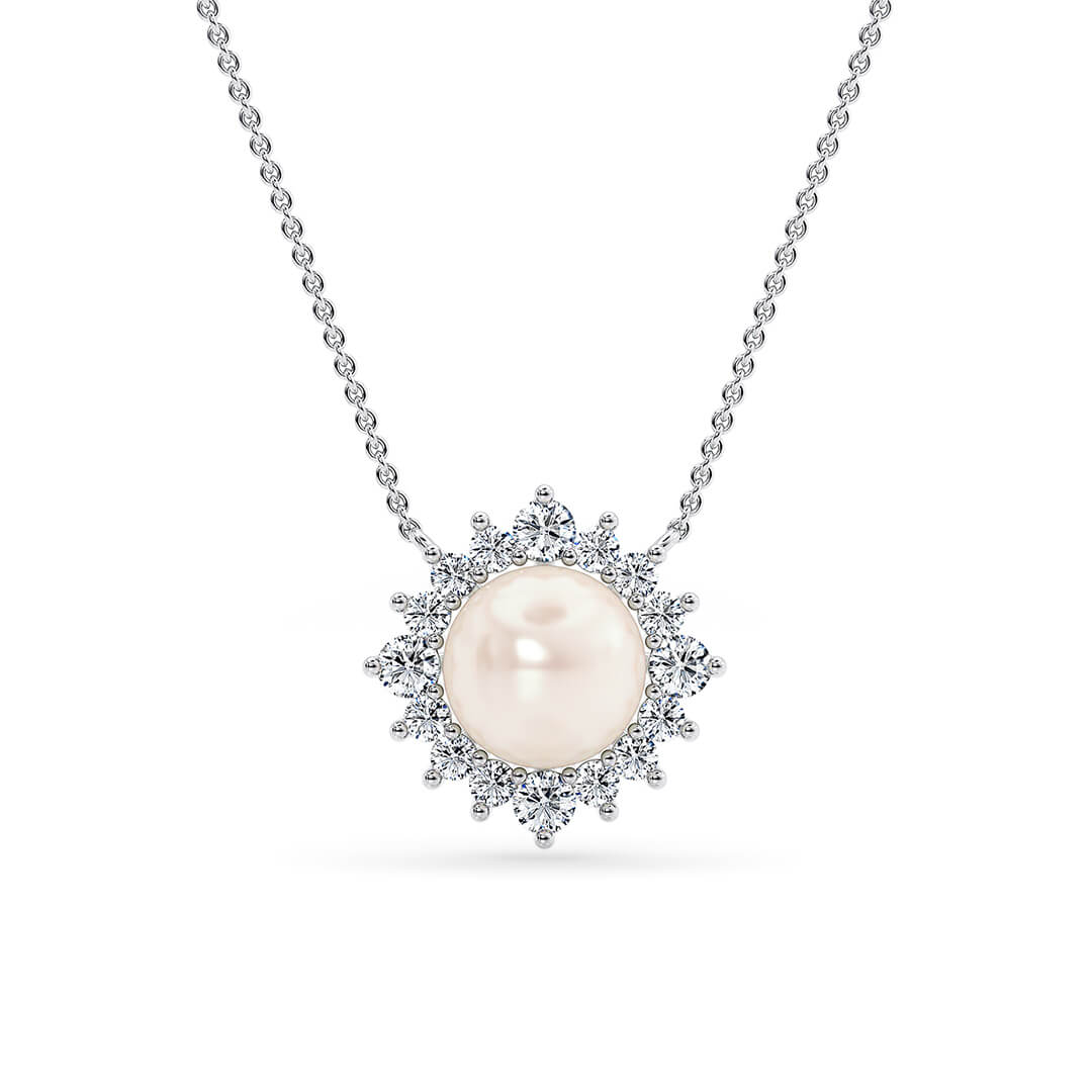 Oceania Necklace in White Gold (18k)