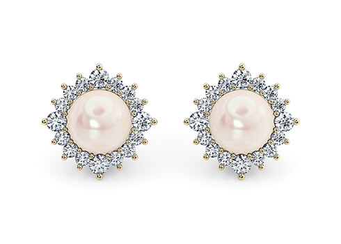 Oceania Studs in Yellow Gold (9k)