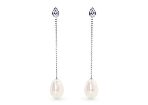 Maia Oval in White Gold (9k)