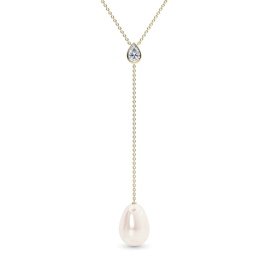 Maia Oval Necklace in Yellow Gold (18k)