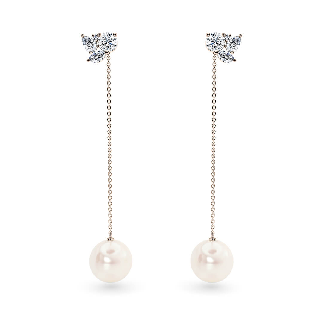 Thalia Round Drops in Rose Gold (18k)