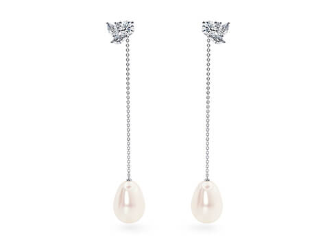 Thalia Oval in White Gold 