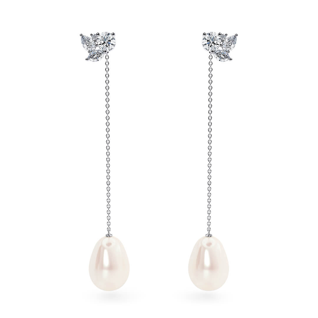 Thalia Oval in White Gold (18k)