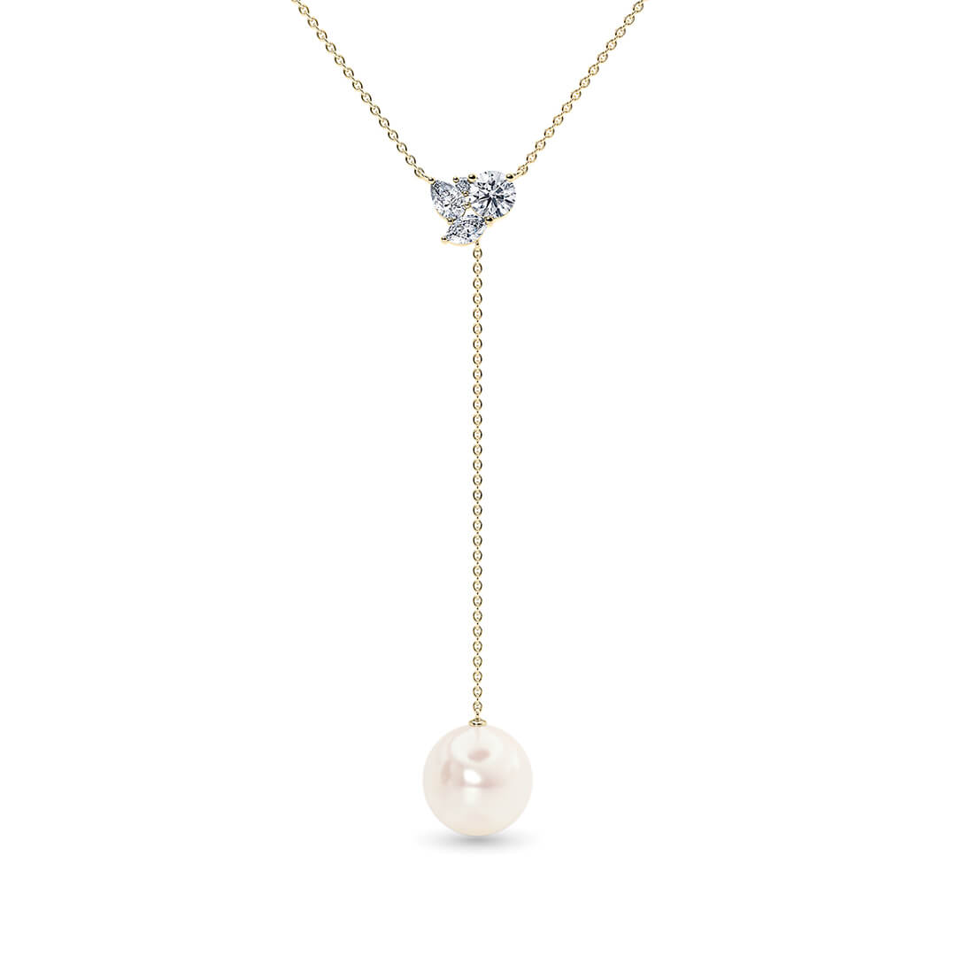 Thalia Round Necklace in Yellow Gold (18k)