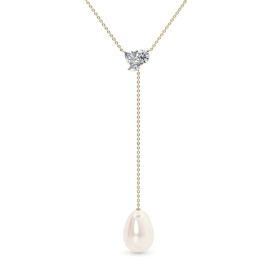Thalia Oval Necklace in Yellow Gold (18k)