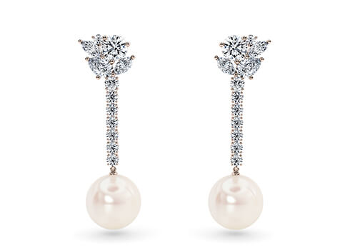 Cyrene Drops in Or rose