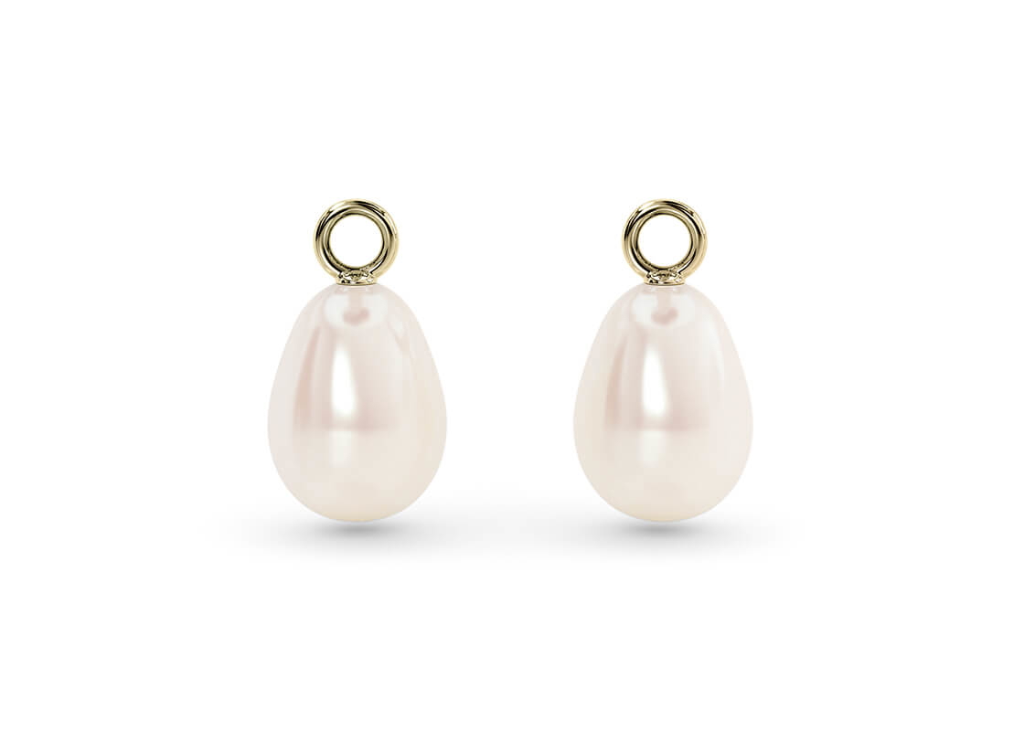 Tesora Oval Drops in ذهب أصفر