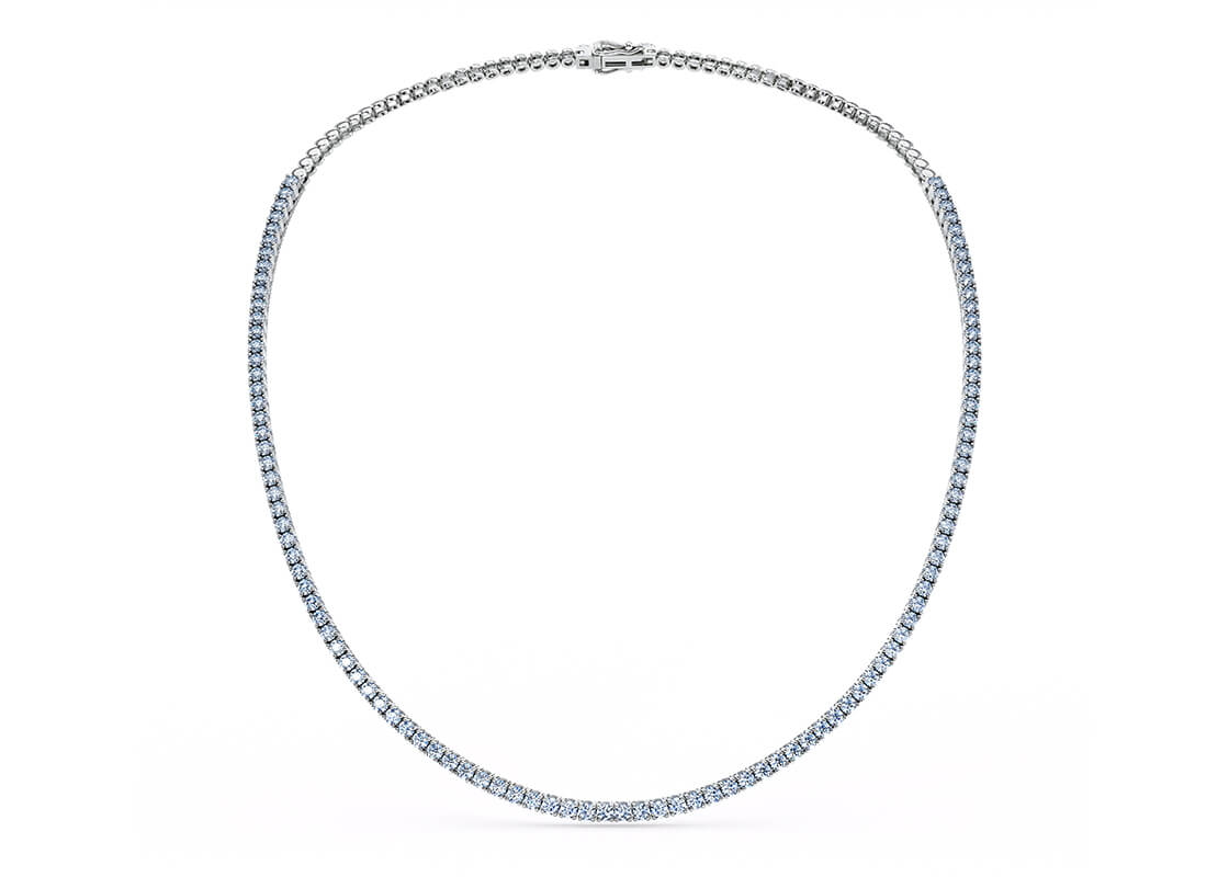 Mayfair Tennis in White Gold 