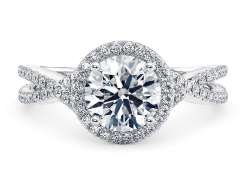 Bellatrix in Hvidguld (9k) set with a Rund cut diamant.