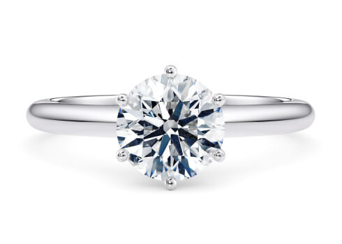 Allure in Platinum set with a Kulaté cut diamant.