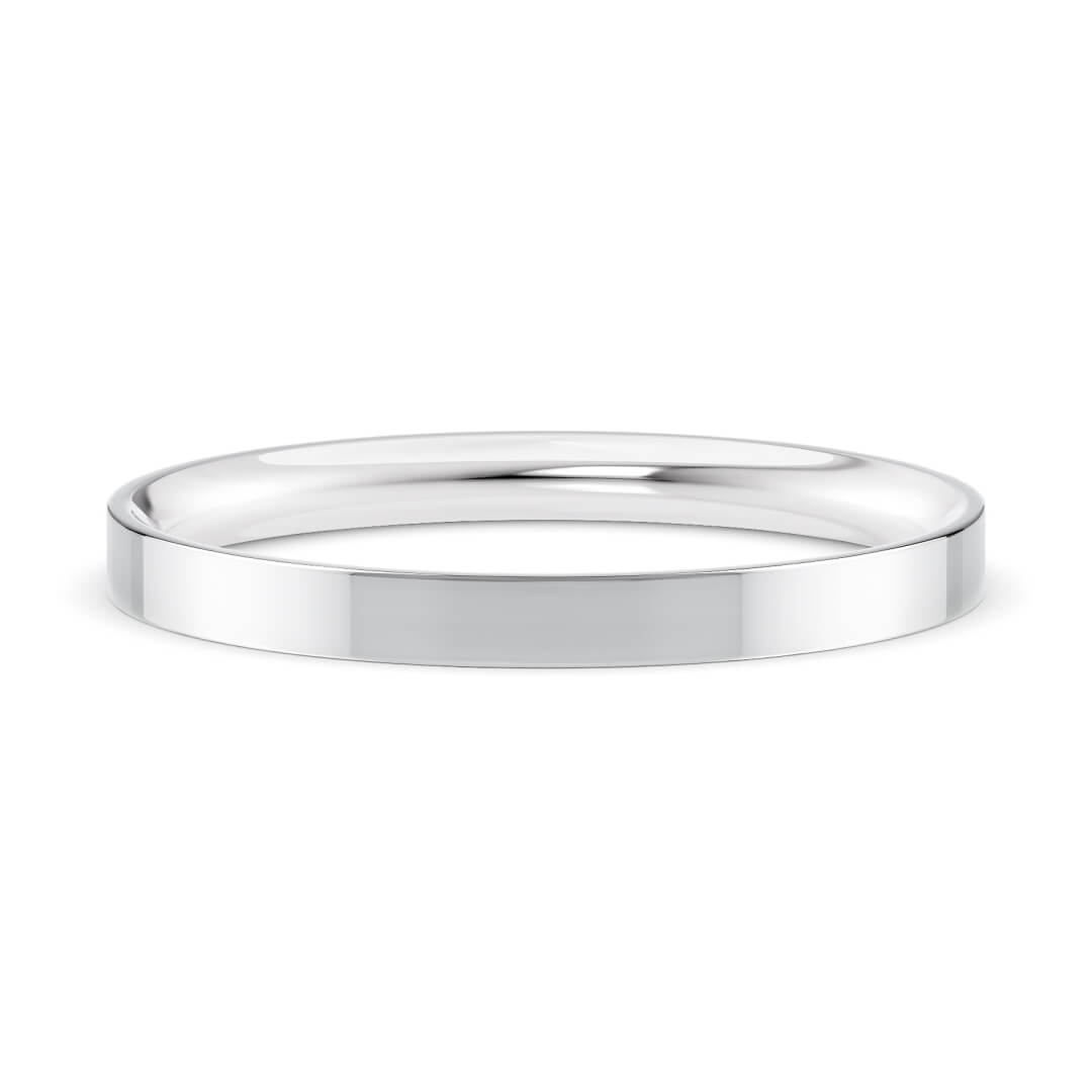 Wedding Ring in Platinum (950) with a Classic profile and 2mm width