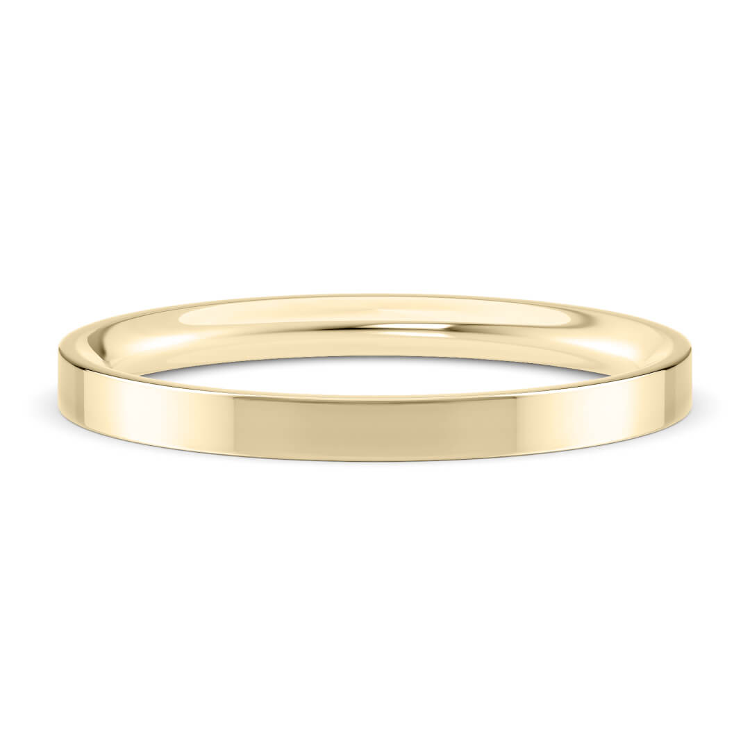 Wedding Ring in Yellow Gold (9k) with a Extra Heavy profile and 2mm width