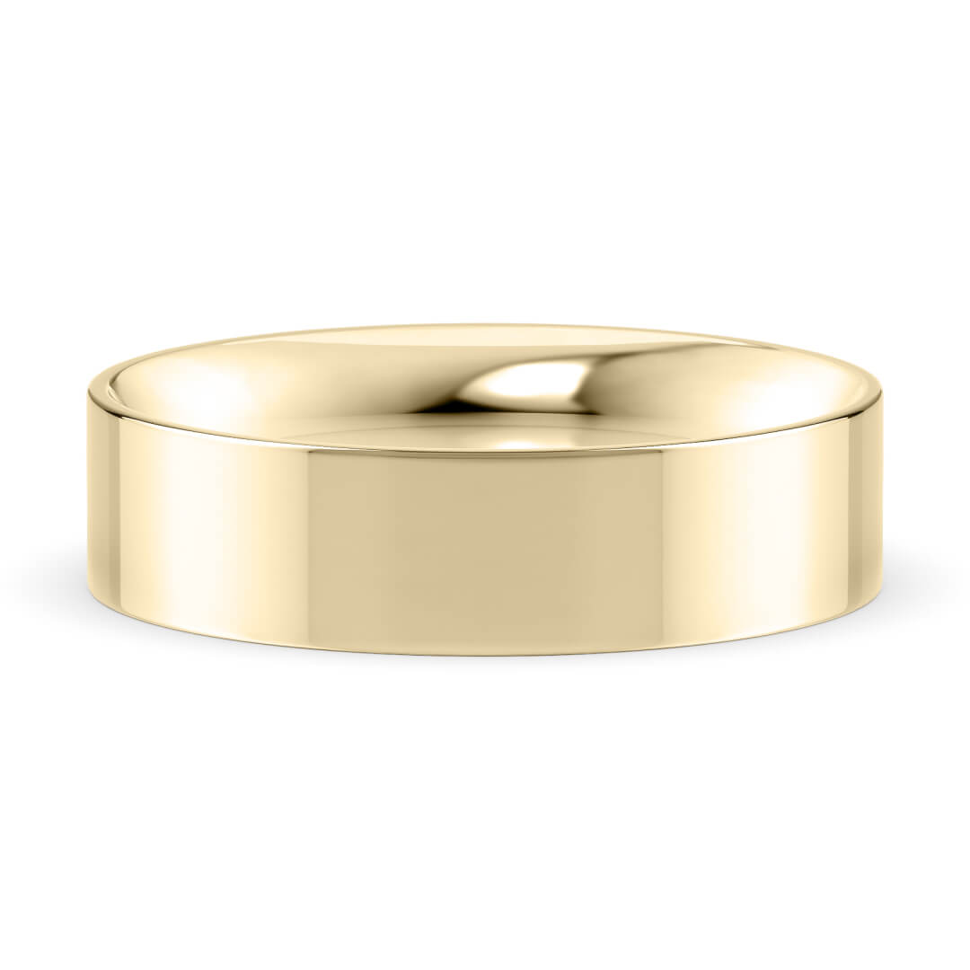 Wedding Ring in Yellow Gold (18k) with a Classic profile and 5mm width