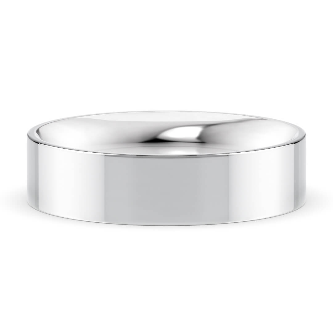 Wedding Ring in Platinum (950) with a Classic profile and 5mm width