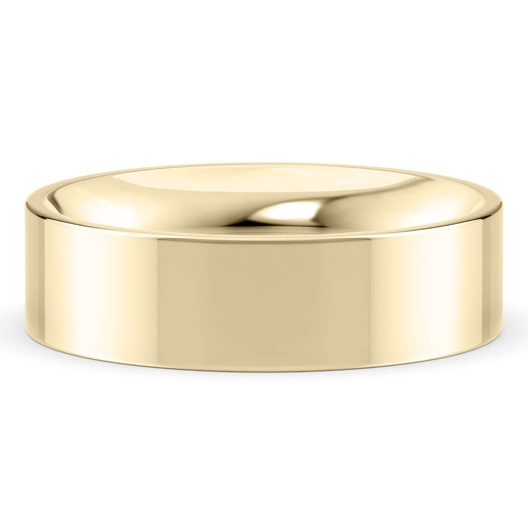 Wedding Ring in Yellow Gold (9k) with a Extra Heavy profile and 6mm width