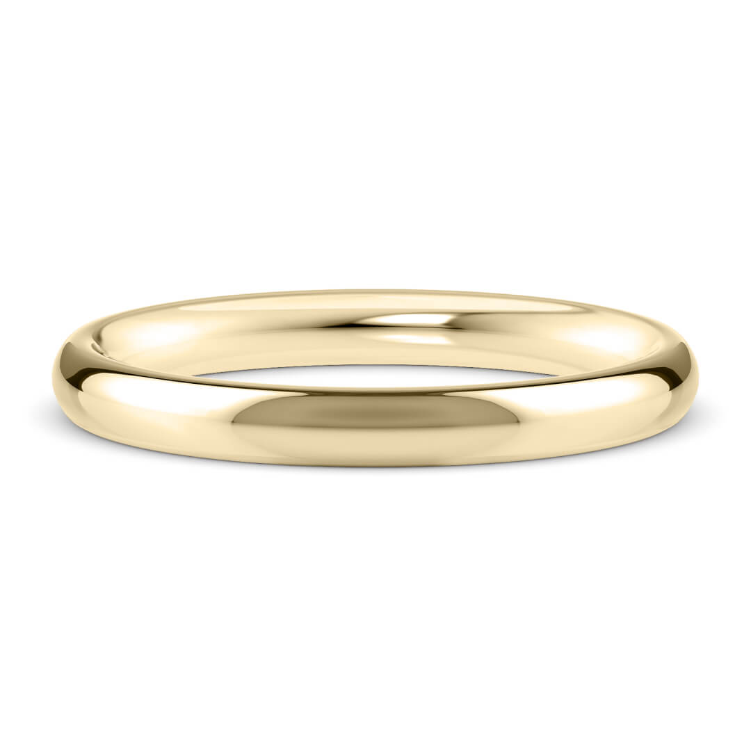 Wedding Ring in Yellow Gold (9k) with a Extra Heavy profile and 2.5mm width