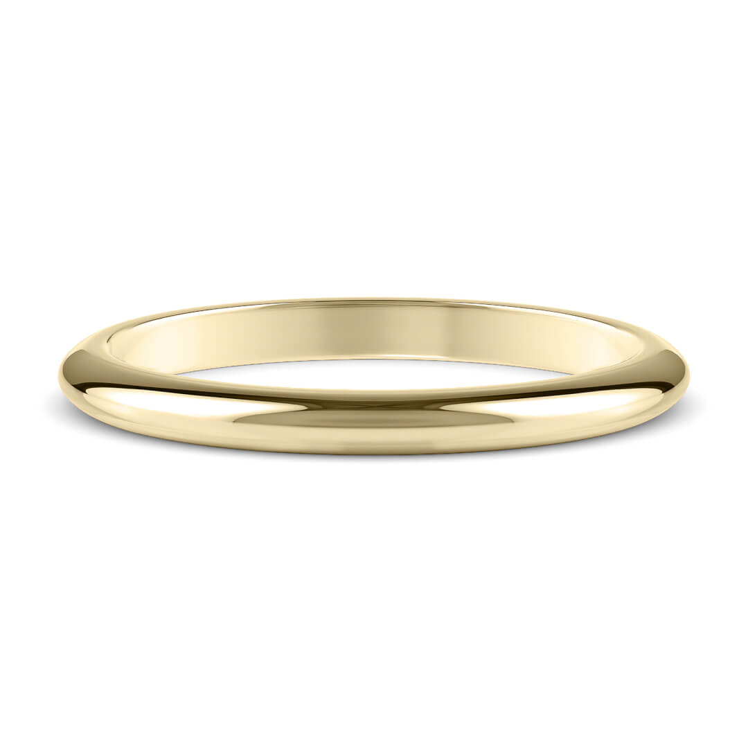 Wedding Ring in Yellow Gold (9k) with a Extra Heavy profile and 2mm width