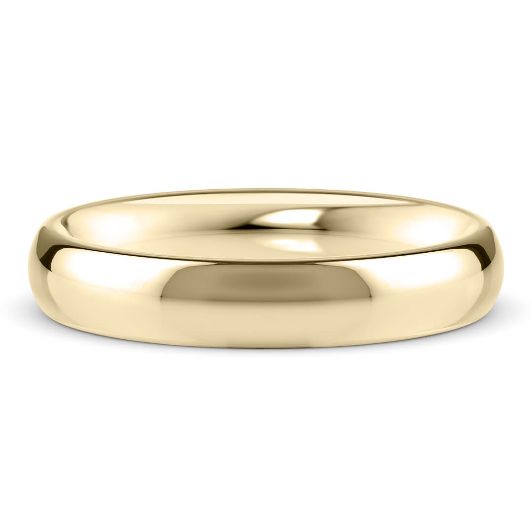 Wedding Ring in Yellow Gold (9k) with a Extra Heavy profile and 4mm width