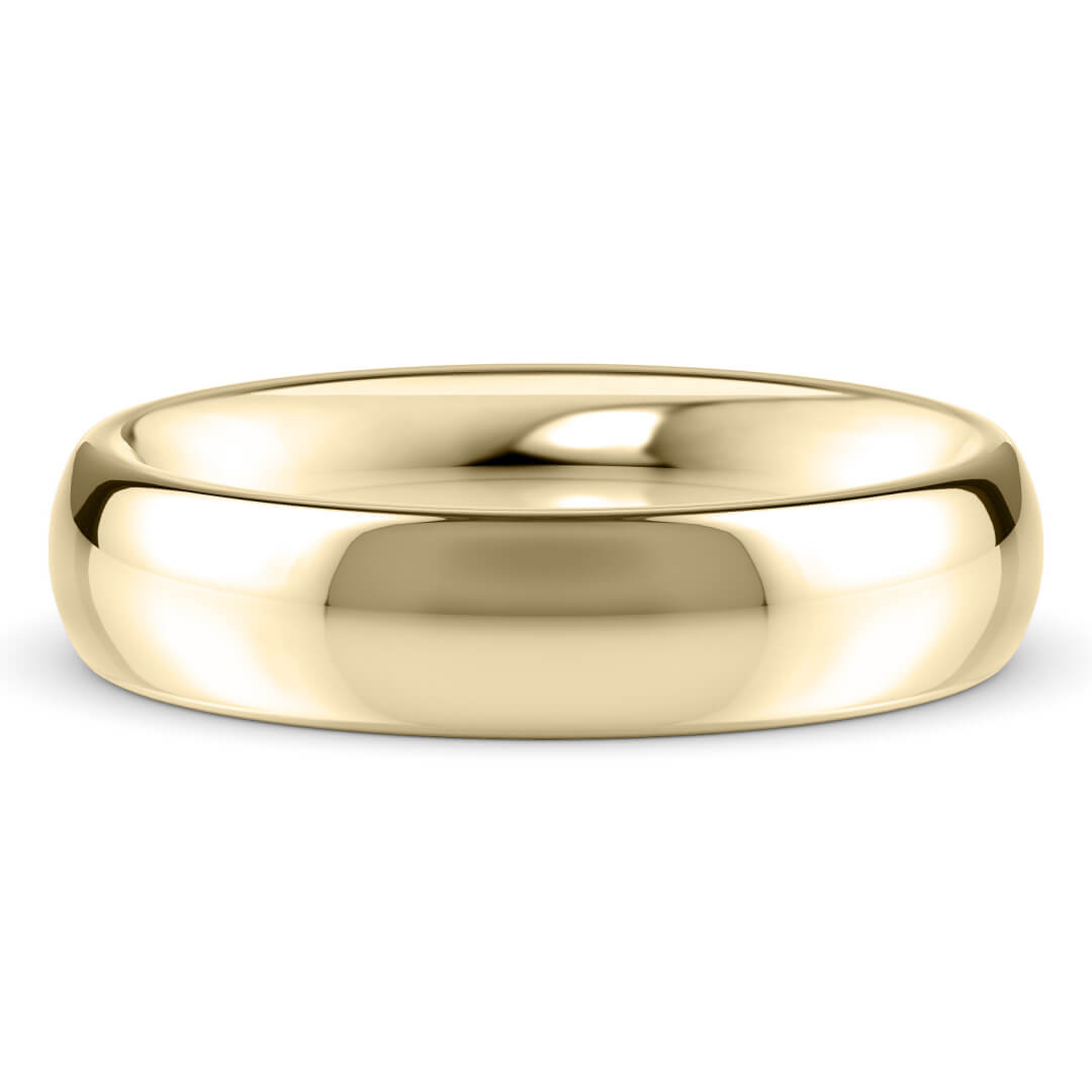 Wedding Ring in Yellow Gold (9k) with a Extra Heavy profile and 5mm width