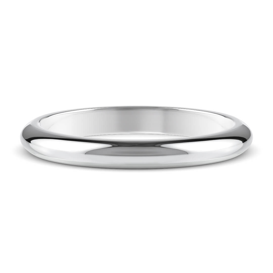 Wedding Ring in White Gold (9k) with a Extra Heavy profile and 2.5mm width