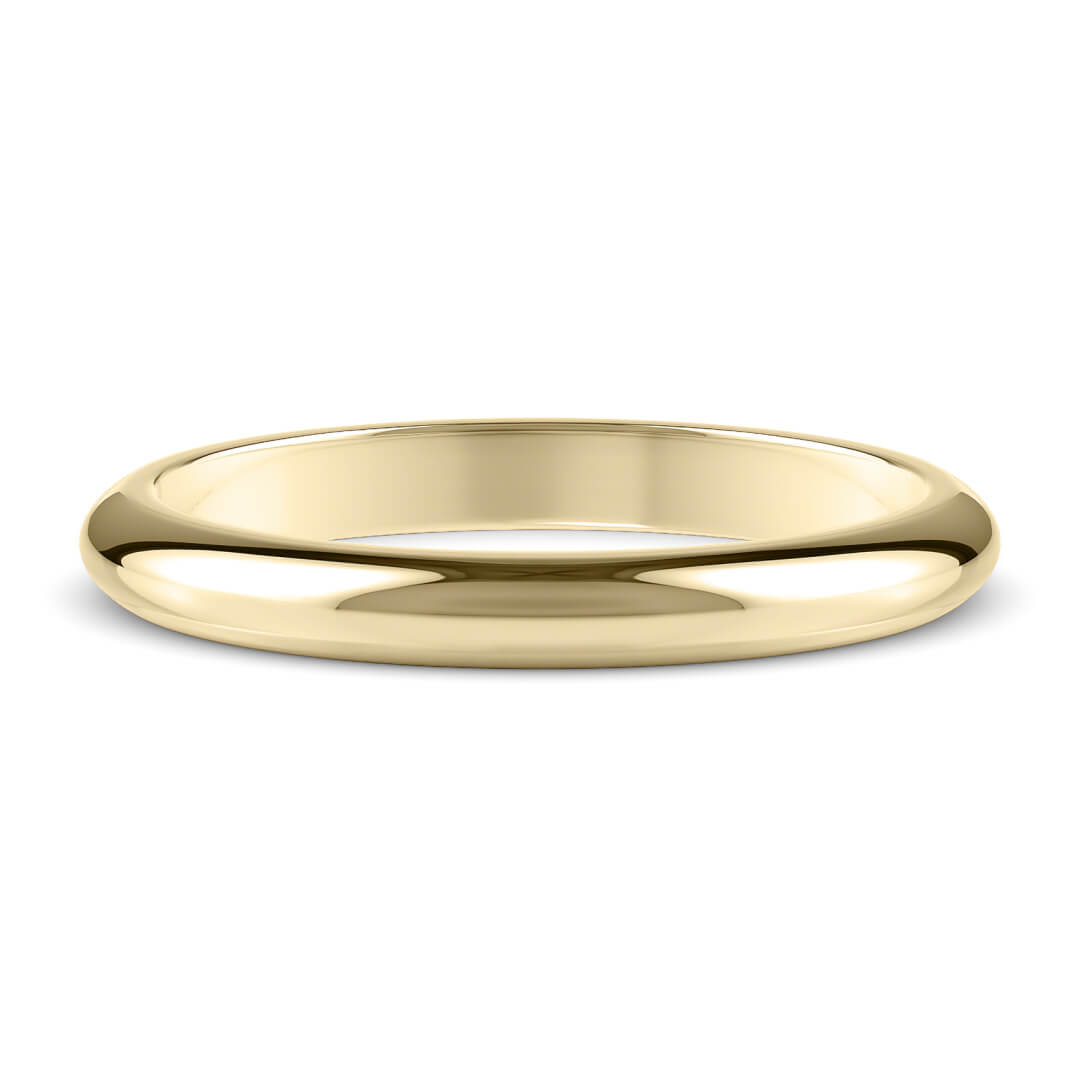 Wedding Ring in Yellow Gold (9k) with a Extra Heavy profile and 2.5mm width