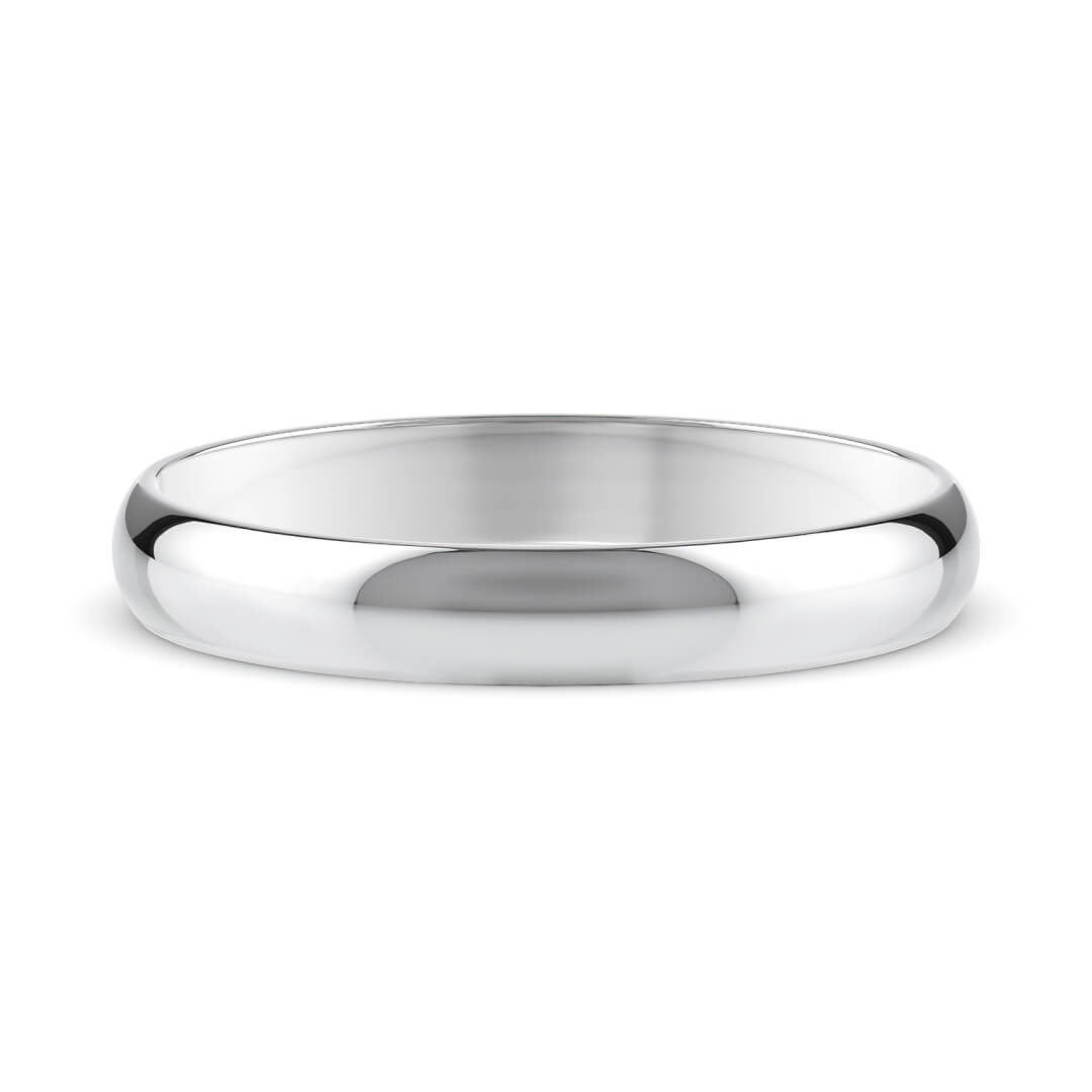 Wedding Ring in Palladium (500) with a Light profile and 3mm width
