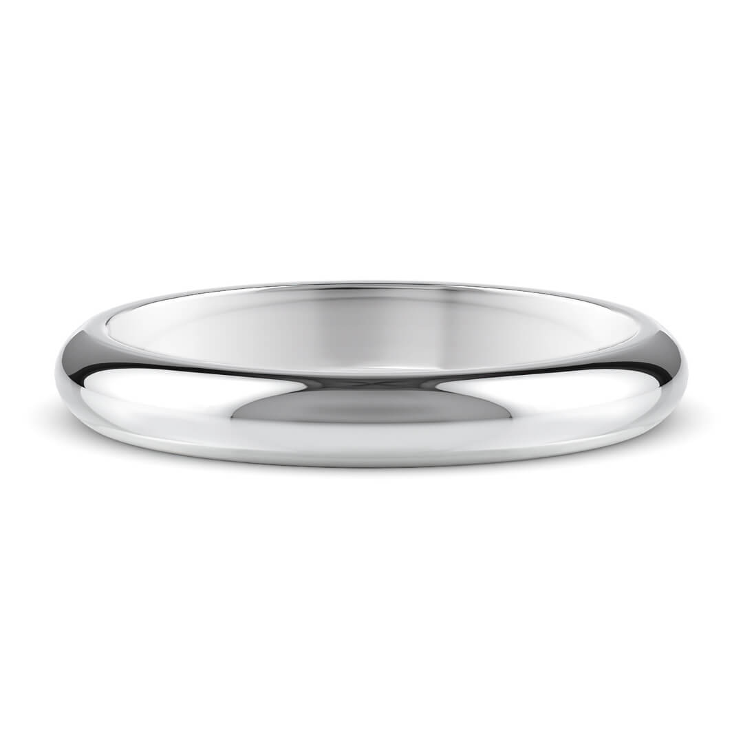 Wedding Ring in White Gold (9k) with a Extra Heavy profile and 3mm width