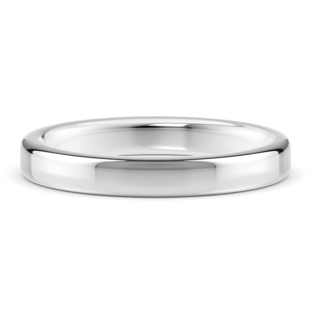Wedding Ring in White Gold (9k) with a Extra Heavy profile and 4mm width