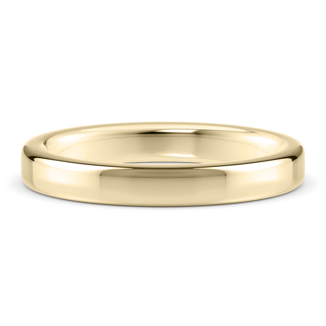 Wedding Ring in Yellow Gold (9k) with a Extra Heavy profile and 4mm width