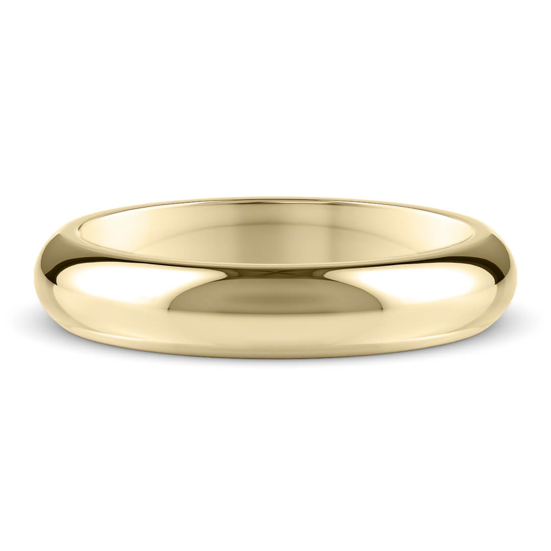 Wedding Ring in Yellow Gold (18k) with a Extra Heavy profile and 4mm width
