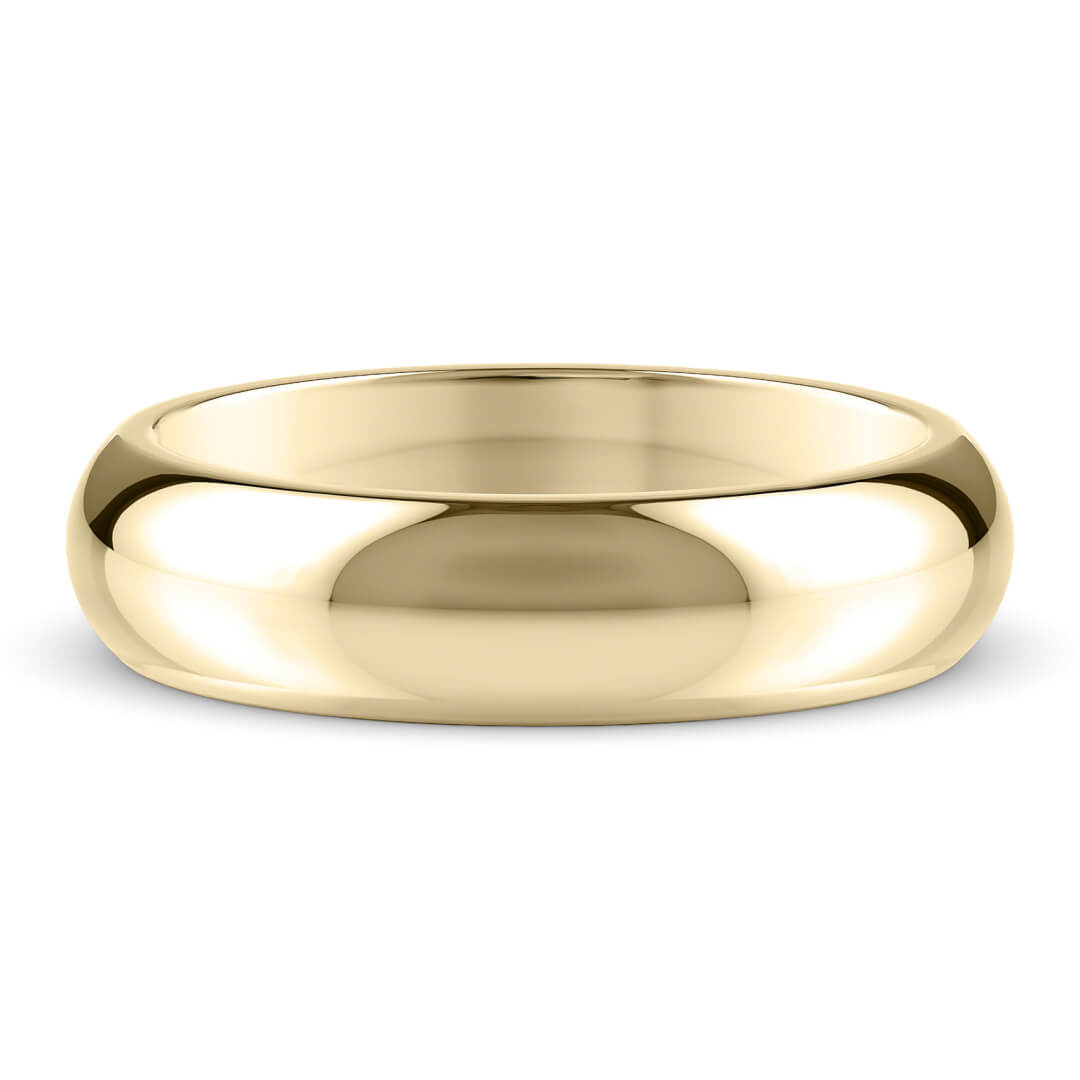 Wedding Ring in Yellow Gold (9k) with a Extra Heavy profile and 5mm width