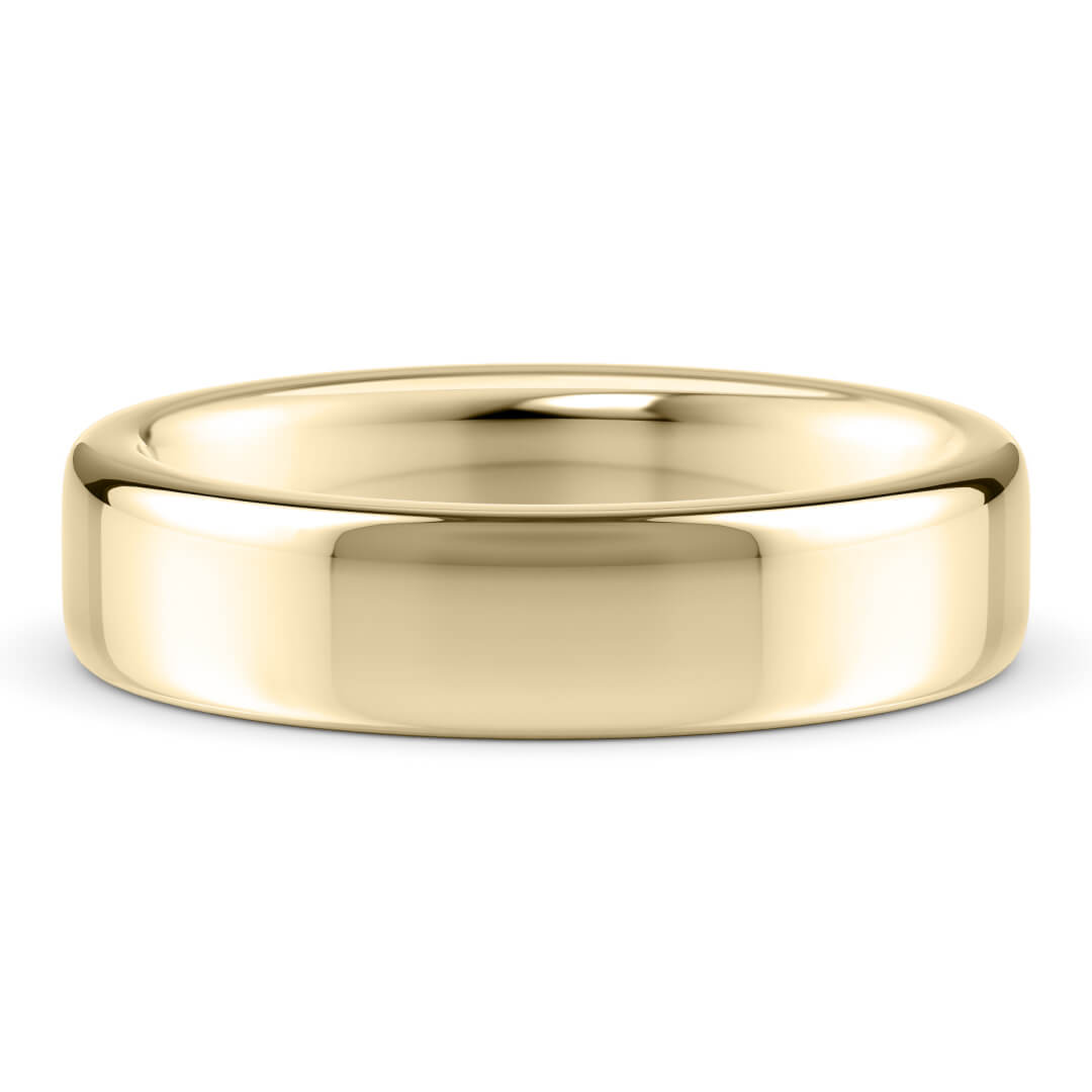 Wedding Ring in Yellow Gold (9k) with a Extra Heavy profile and 5mm width