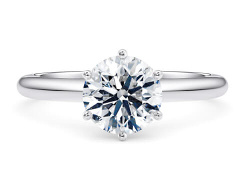 Allure in White Gold set with a Round cut diamond.