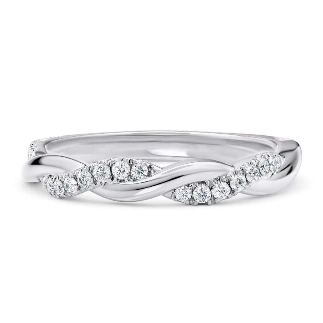 Eternity Ring White Gold Pirouette